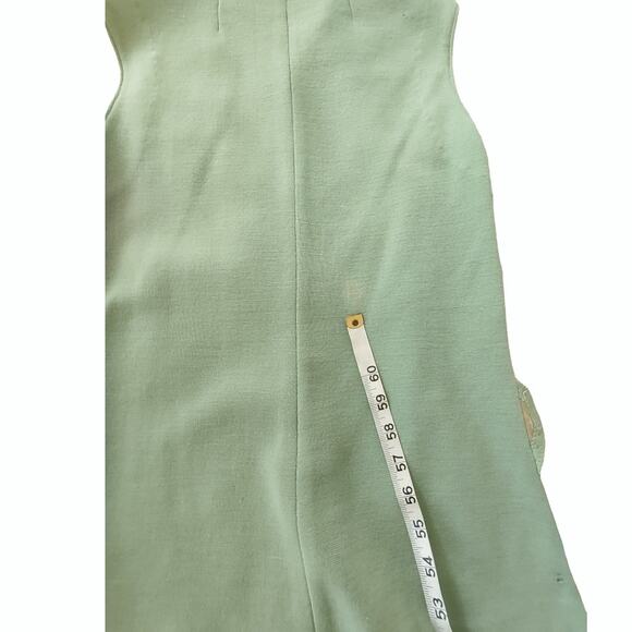 PENNYS Mens Vintage 70s Leather Knit Vest Size 8 Wool Sweater Unisex Green Retro - Picture 11 of 11